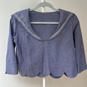 Vintage Cropped Sailor Shirt